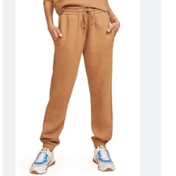 Reformation Jeans Organic Cotton Butterscotch Brown Sweatpants Jogger size S - Picture 1 of 8
